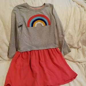Hannah Andersson jersey rainbow girls dress